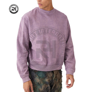 เสื้อสเวตเชิ้ตคุณภาพสูง ผ้าฝ้าย 100% สวมใส่สบาย ปักโลโก้ได้ตามต้องการ เนื้อผ้าหนา สีพื้น ทรงปกติสำหรับผู้ชาย คอกลม บุขนด้านใน เป็นมิตรต่อสิ่งแวดล้อม - Product Image 1