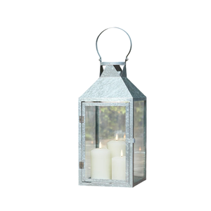 Lanterne en métal galvanisé au design fabuleux, flocon de neige, porte-bougie suspendu en fer fait main, décoration de Noël pour la maison - Product Image 2