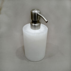 Support de distributeur de savon en pierre d'albâtre personnalisable, installation facile, flacon de savon liquide de luxe, écologique, pour salle de bain - Product Image 3