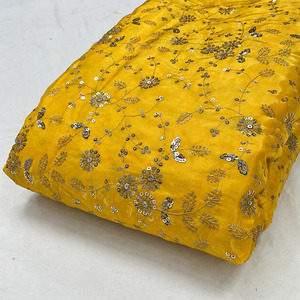 Tissu brodé SQ, tissu perlé, tissu en soie chiffon brodé, matière pour robe de soirée, textile fantaisie, vente en gros, exportation, fournisseur UE - Product Image 6