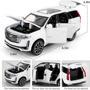 Modellino Auto SUV Escalade in Scala 1:32, Veicolo Giocattolo in Lega di Zinco con Funzione Pull-Back e Suono, Compatibile per Collezionisti di Auto - Product Image 4