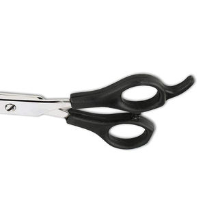 Grooming <b>Scissor</b> Stainless Steel Plastic Handle Curved Blades Pet Grooming <b>Scissors</b> - Product Image 4