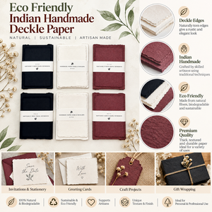Hojas de Papel Deckle Hechas a Mano en India, Ecológicas |   Proveedor Mayorista - Product Image 6