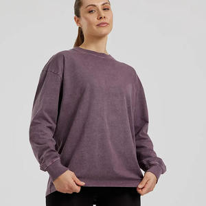 Prix de gros Vintage Dusk Comfort Oversize Manches Courtes Femme Coupe Slim Doux Respirant Polyester/Coton Streetwear d'été - Product Image 4