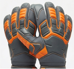 Gants de gardien de but de football Elite avec paume antidérapante en cuir PU et fermeture auto-agrippante, gants de sport unisexes - Product Image 2