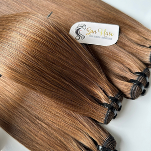 Vente en gros Bon Prix Produit Chaud Meilleure Vente 2025 Machine Trame Brun Couleur SDD Droite 100% Vierge Extensions de Cheveux Humains - Product Image 4