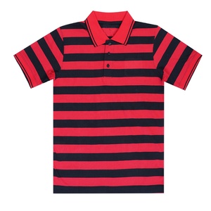 Polo de golf unisexe en coton de qualité supérieure, séchage rapide, coupe ajustée, broderie personnalisée, léger, rayé, pour homme, idéal pour l'été - Product Image 1