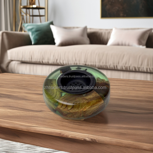 Porta Incienso de Madera de Sándalo y Resina Epoxi de Lujo con Diseño Árabe, Perfecto para Fragancias de Bakhoor y Oud, Juego de Regalo Premium para Ramadán y Eid - Product Image 1