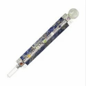 Cristal Curativo Natural en Forma de Lápiz, Lapislázuli, Sodalita, Piedra Preciosa de los Siete Chakras, Reiki, Amor, Hecho a Mano, Portátil, de la Mejor Calidad, Venta al Por Mayor - Product Image 1