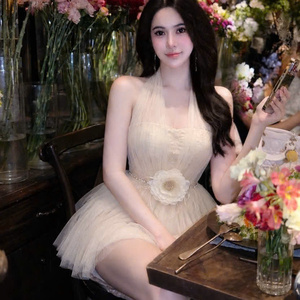 Vestidos plisados de chifón para mujer, con cintura natural, ajuste ceñido, sin tirantes, lavables, precio de fábrica, personalizables - Product Image 4