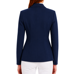 Veste d'équitation bleu marine pour femme, blazer de compétition classique, manteau d'équitation sur mesure, vente en gros, mode - Product Image 2