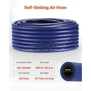 Kit Tubo Flessibile per Aeratore da Laghetto 3/8 Autoaffondante 100 Piedi, Tubo in Gomma per Acquari e Macchine per Acquacoltura - Product Image 2