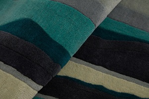 Alfombra de Oración Moderna de Lana de Nueva Zelanda de Pelo Alto, Hecha a Mano con Diseño Novedoso de Vidrio Roto, para Uso en el Hogar y Camping, de Látex, Limpieza en Seco - Product Image 3