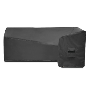 Premium New Top Plain Dyed Solid Modern Minimalist UV-Resistant Coating L Shape <b>Sofa</b> Slipcovers 600D Heavy Duty Oxford - Product Image 1