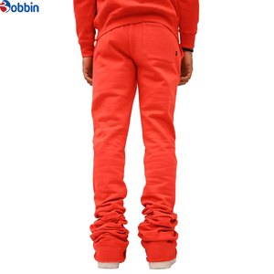 Pantalones Deportivos para Hombre, Tendencia Actual, Personalizados, Fabricados en Algodón Negro Puro, Estilo Hip Hop, Pantalones Acampanados - Product Image 1