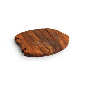 Assiette de présentation rectangulaire en bois artisanale haut de gamme grand plateau de service pour une présentation élégante, une utilisation en fête et une décoration intérieure - Product Image 4