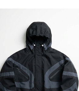 Custom Reflective Windbreaker <b>Jacket</b> Lightweight Waterproof Running Hooded <b>Jacket</b> OEM ODM Supplier - Product Image 3