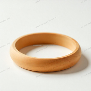 Brazalete de madera hecho a mano para mujer Pulido Aspecto liso Perfecto para trajes casuales y tradicionales Hecho EN LA India - Product Image 1