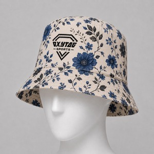 Chapeau Bob Personnalisé Imprimé Motif Floral – Chapeau de Soleil d'Été pour la Plage – Vente en Gros Fabricants – Chapeau de Pêcheur Unisexe en Coton Respirant - Product Image 1
