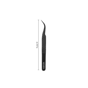 Pince à épiler professionnelle courbée pour extensions de cils, pointe fine de précision, isolation des cils, outil de volume pour salon de beauté - Product Image 2