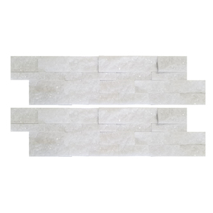 Modern Ledger <b>Marble</b> Stone Tile 4 Rows Split Face Waterproof Exterior Wall Cladding Durable Multi-Color Gray White Beige Black - Product Image 2