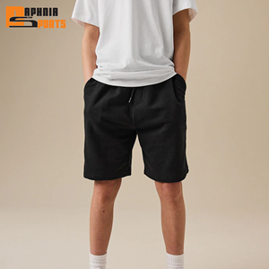 Pantalones Cortos de Felpa Gruesa 100% Algodón para Hombre, Estilo Urbano, Cintura Elástica, Color Sólido, para Uso Diario, Precio de Fábrica - Product Image 6