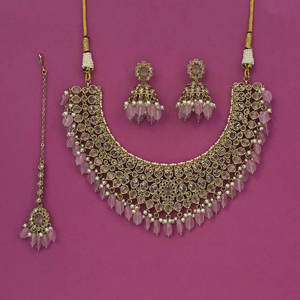 สร้อยคอโมติโบราณดีไซน์สวยงาม พร้อมเคลือบเมห์นดี 901717 - Product Image 5