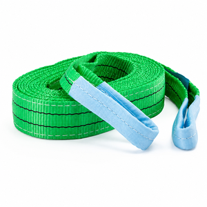Sangle de levage Provina WBS02 verte en polyester de 50 mm, capacité de 2000 kg, pour le levage et la sécurisation d'objets lourds et volumineux pendant le transport - Product Image 6