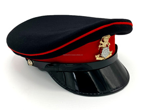 Casquette uniforme artisanale personnalisée, chapeau marine, broderie argentée, couvre-chef professionnel Pakistan - Product Image 6