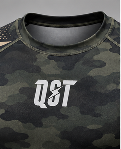 Camiseta de compresión QST para hombre, manga larga, camuflaje, de secado rápido, para ropa deportiva, fitness y entrenamiento. - Product Image 6