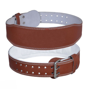 Hot Selling Cowhide Leather Weight Lifting Belt with Lever for <b>Back</b> <b>Support</b> Non-Slip Function Unisex - Product Image 1