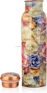 Verres en cuivre et métal de 30 oz, récipient en cuivre ayurvédique écologique et étanche, jetable pour le sport, la salle de sport, l'extérieur, le yoga et la santé. - Product Image 2