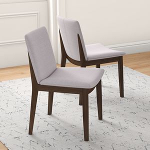Set Laura di 2 Sedie da Pranzo in Legno Massello Stile Mid-Century Modern - Product Image 3