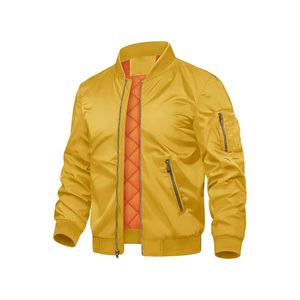 Chaqueta Bomber Blanca para Hombre, Corte Regular, Cierre de Cremallera, Color Sólido, Estilo Casual para Otoño, Material de Poliéster, Cuello Camisero - Product Image 6