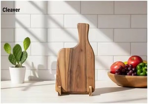 Tablas de cortar de madera con forma personalizada, mango de una sola pieza, paquete individual, tabla de cortar para cocina, ecológica, antideslizante, de uso pesado. - Product Image 2