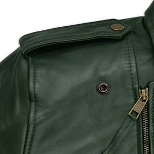 Vestes en cuir à fermeture éclair intégrale à prix de gros – Blouson d'hiver élégant en cuir véritable de qualité supérieure pour homme - Product Image 4