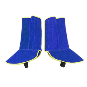 Couvre-chaussures de soudeur en cuir de vachette pleine fleur de haute qualité, résistants, imperméables, respirants, anti-étincelles, écologiques - Product Image 2
