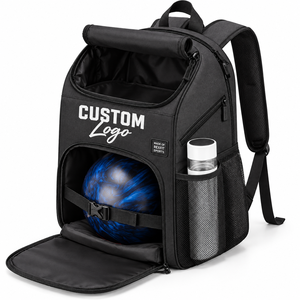 Bolsa de Transporte Personalizada para Bolas de Boliche para Clubes Deportivos con Acolchado Protector, Compartimento Separado para Calzado y Cierre Doble Fácil - Product Image 3