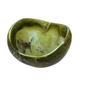 Bol de service élégant en résine d'inspiration ancienne pour la décoration de table de banquet, couleur noire, design personnalisé, bol de service en résine - Product Image 1