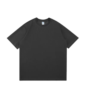 T-shirts pour hommes de qualité supérieure, 100% coton jersey, poids lourd, col rond, taille plus, épaules tombantes, style hip hop, t-shirts d'été pour garçons - Product Image 2