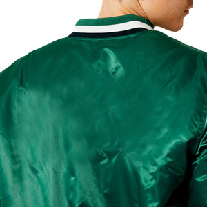 Chaqueta Varsity de Satén Personalizada de Alta Calidad para Hombre, Transpirable, con Bloques de Color y Mangas de Satén Resistentes al Viento, Tallas Grandes - Product Image 6