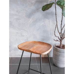Tabouret de Bar en Teck Massif pour Îlot de Cuisine, Restaurant, Hôtel, Villa, Hôtellerie - Product Image 4