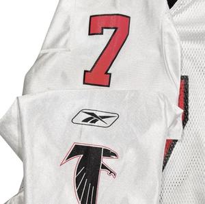 Maillot de football rétro des années 90 des Falcons d'Atlanta, imprimé au laser sur le devant, sans manches, col en V, 200 grammes, disponible en grandes tailles - Product Image 3
