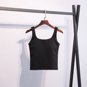 Women's Scoop Neck Solid Color <b>Knitted</b> <b>Tank</b> <b>Top</b> Breathable Spandex Polyester Minimalist Style Regular Length - Product Image 5