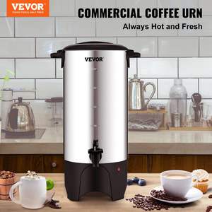 Commercial 50 Cup Stainless Steel Coffee Dispenser Fast Brew Coffee & <b>Tea</b> <b>Urn</b> - Product Image 2