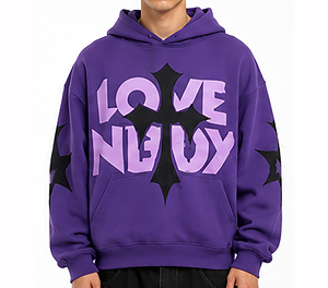 Sweat-shirt à capuche en coton premium pour homme, de luxe, blanc, taille XL, style décontracté urbain, à porter tous les jours, streetwear - Product Image 1