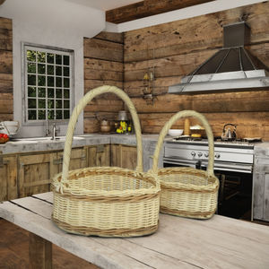 Sustainable Heart shaped Rattan <b>Baskets</b> for Floral Arrangements Gift Hampers Fruit <b>Displays</b> Ideal for Restaurants Hotels Resorts - Product Image 1