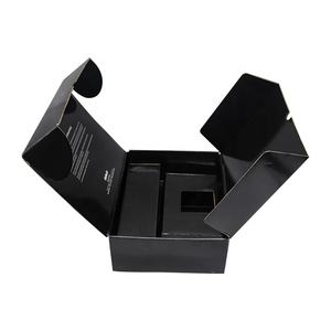 Logotipo personalizado Embalaje de lujo Cajas de regalo negras Venta al por mayor Electrónica de consumo Cartón corrugado Papel Mailer Caja de envío - Product Image 2