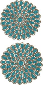 Customized Handmade Made in Polyester Flower Designed <b>Placemat</b> Indoor Parties Centre Table Decorative Mat for Home Hotels - Product Image 4