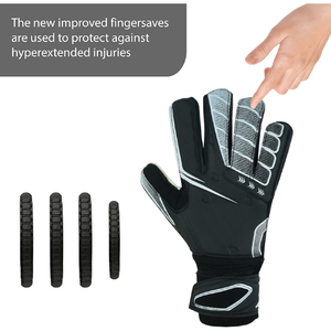 Guantes de Portero de Fútbol AAFZA, de Cuero de Buena Calidad, Diseño Sublimado, Elásticos y Antideslizantes para Deportes al Aire Libre - Product Image 4